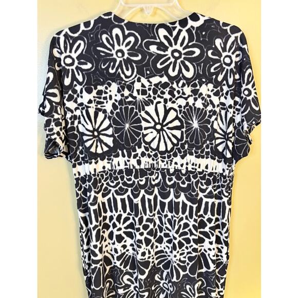 New Direction Black & White Sleeveless Maxi Dress Size‎ 12 - Picture 9 of 10